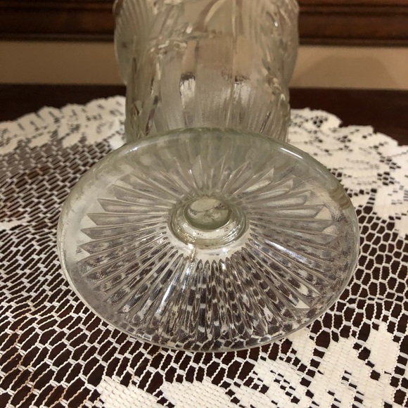 Vintage Jeannette Depression Glass Vase Iris - Picture 6 of 6